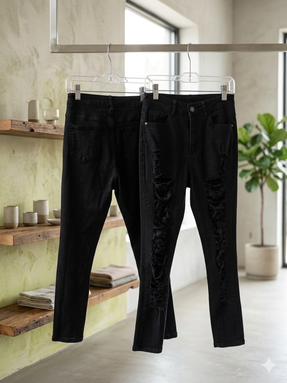 Ripped Black Jeans